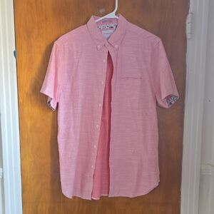 Denim & Flower Men's Light Pink Short-Sleeve Button-Down Shirt